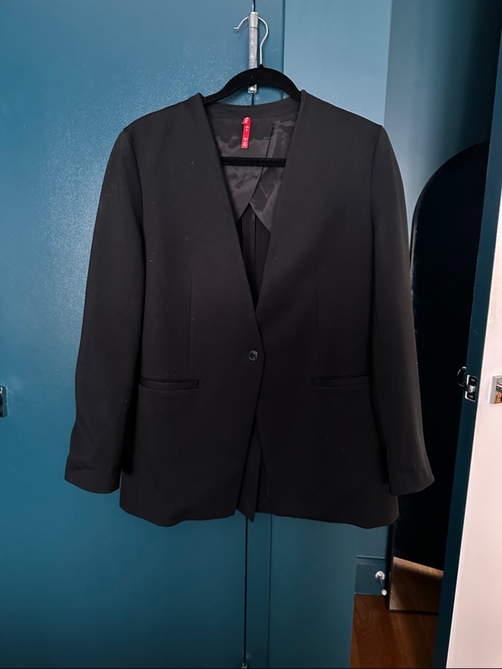 SPANX Black Tailored Ponte Blazer